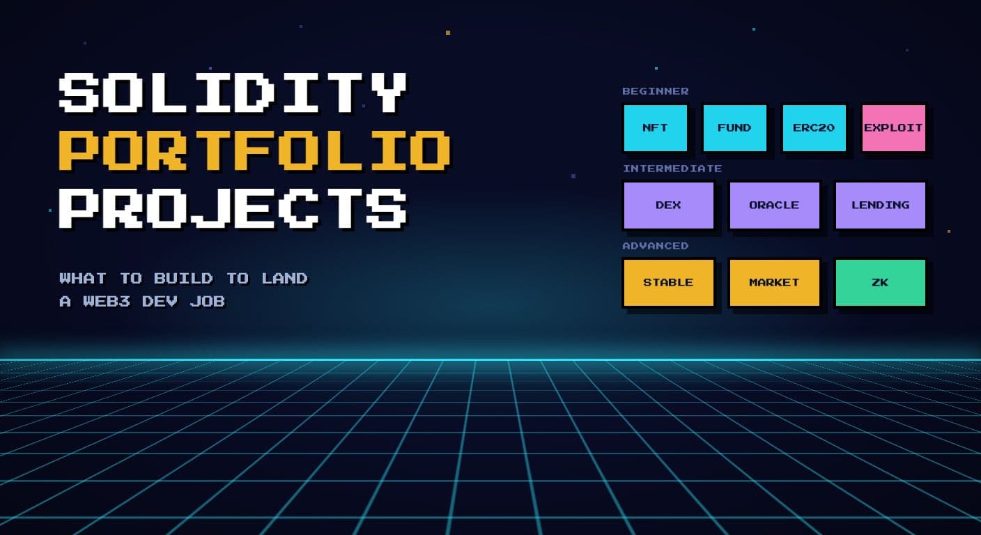 Solidity Portfolio Projects: What to Build to Land a Web3 Dev Job (2026)