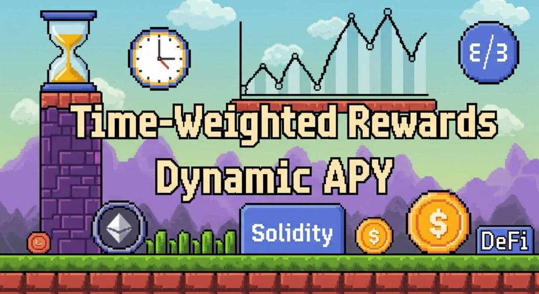 Time-Weighted Staking Rewards & Dynamic APY in Solidity